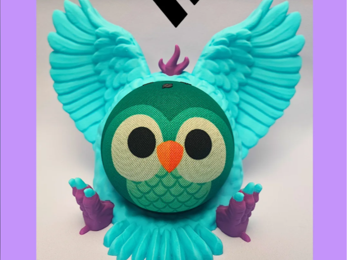 Sitting Owl COMPATIBLE with Echo Dot