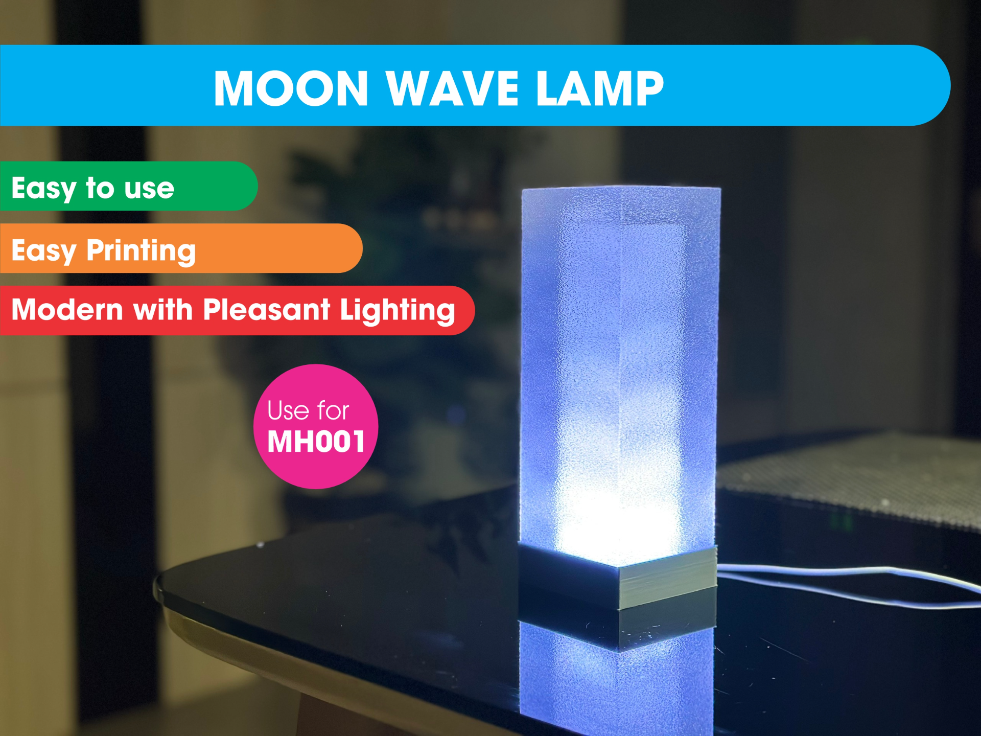 Moon Wave Lamp (Celestial Tide Light)