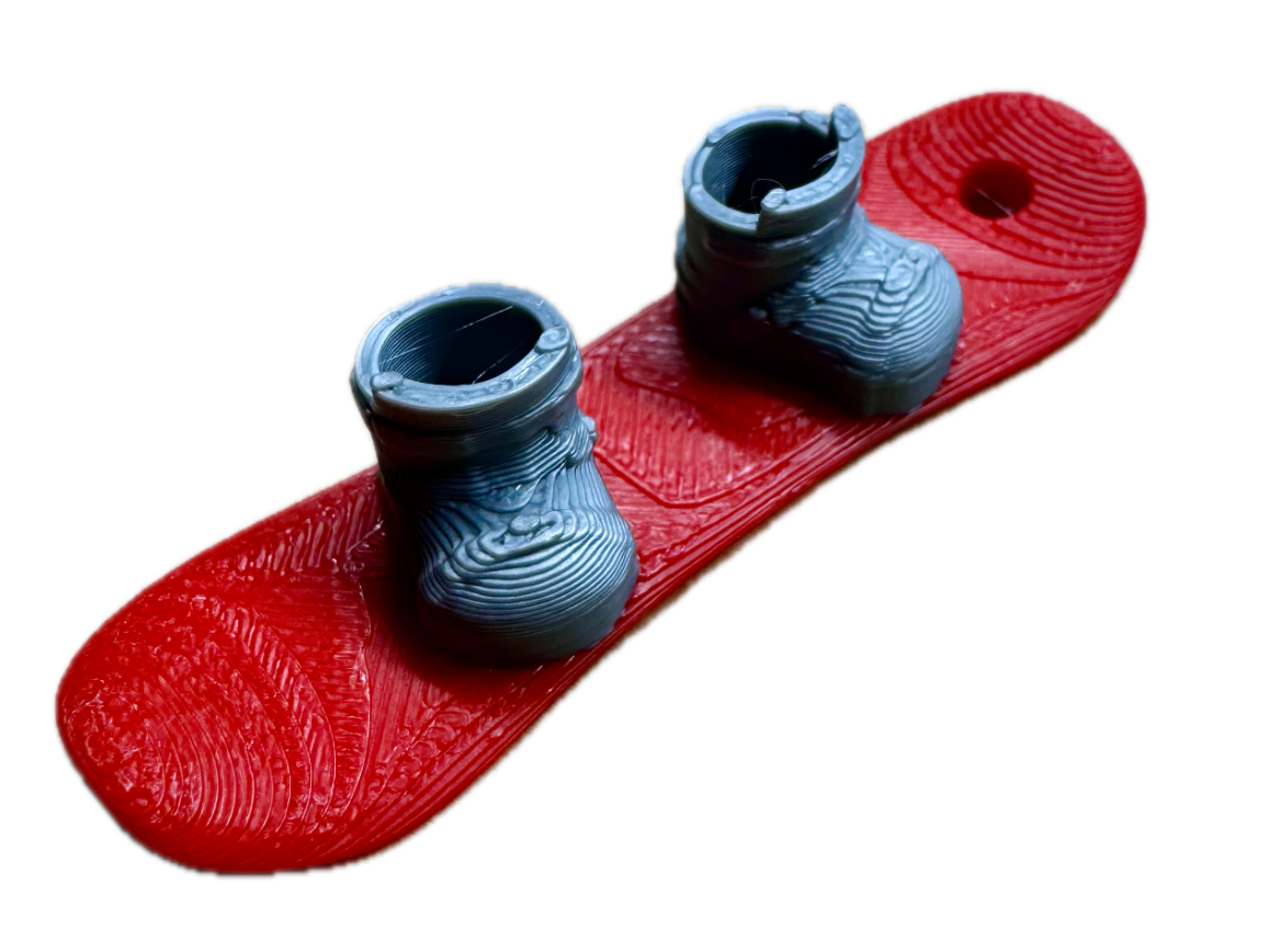 Mini Snowboard Keychain