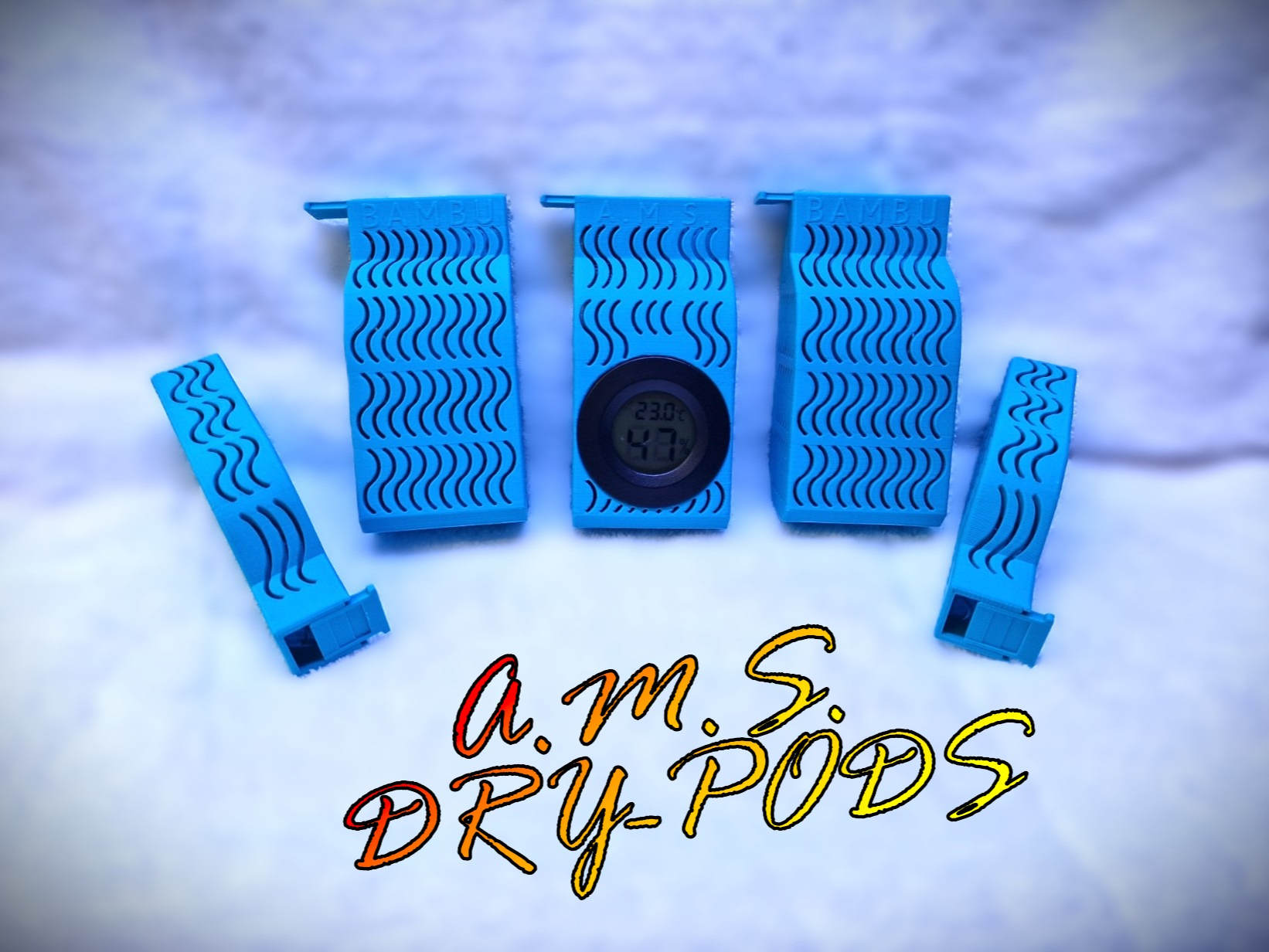 AMS Dry pods Large, Small, and seethrough multi
