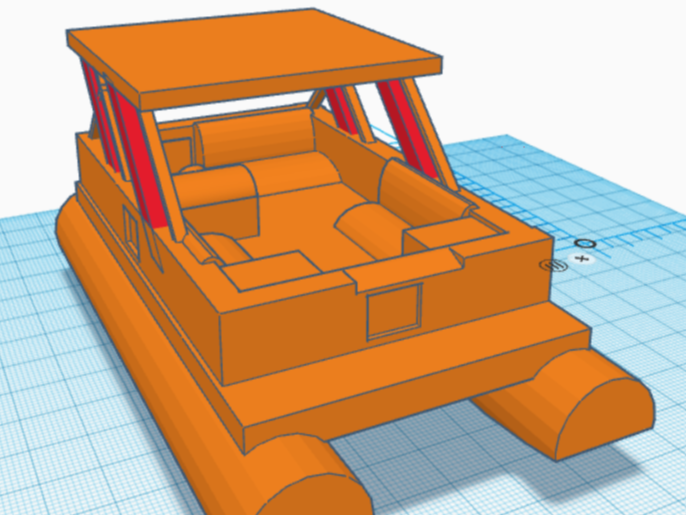 Pontoon Boat For Model Kit 010