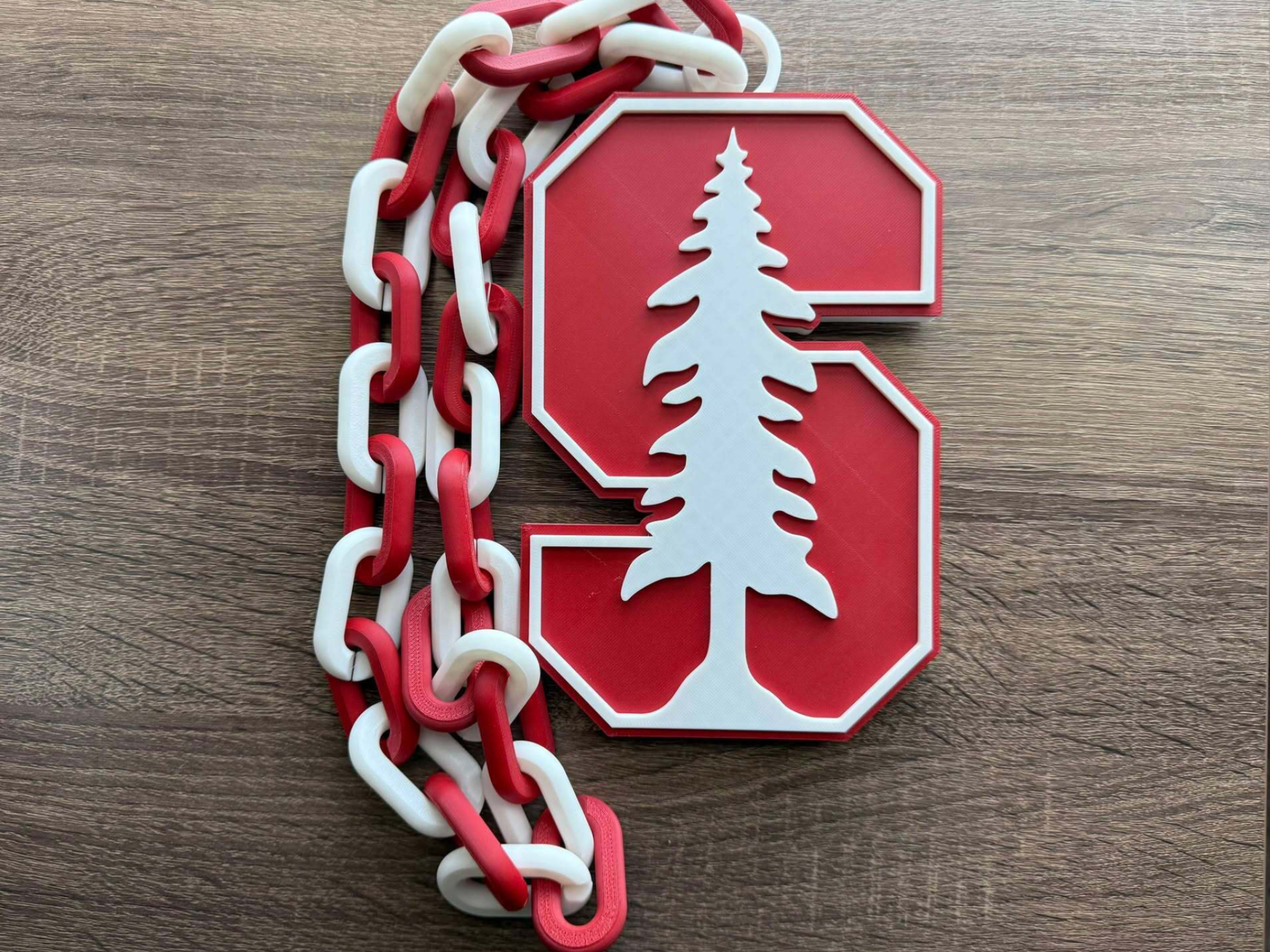 Stanford Cardinal Logo Oversized Necklace Chain