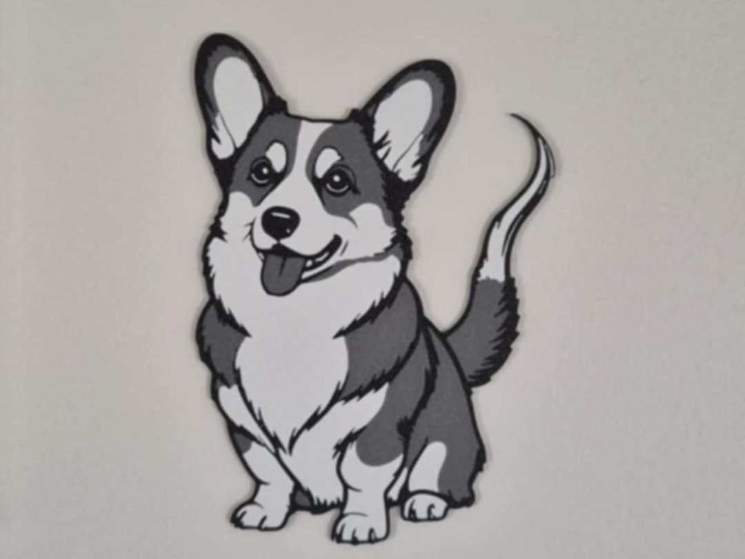 Corgi dog 2d