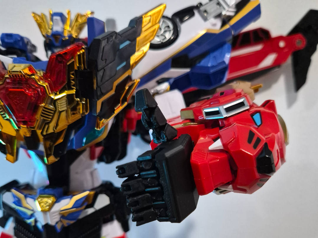 Articulated hand-MetalCardbot W-Grand Blue Leon