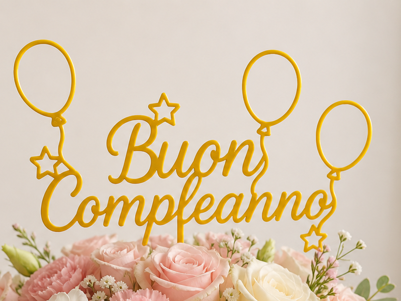 Buon compleanno topper