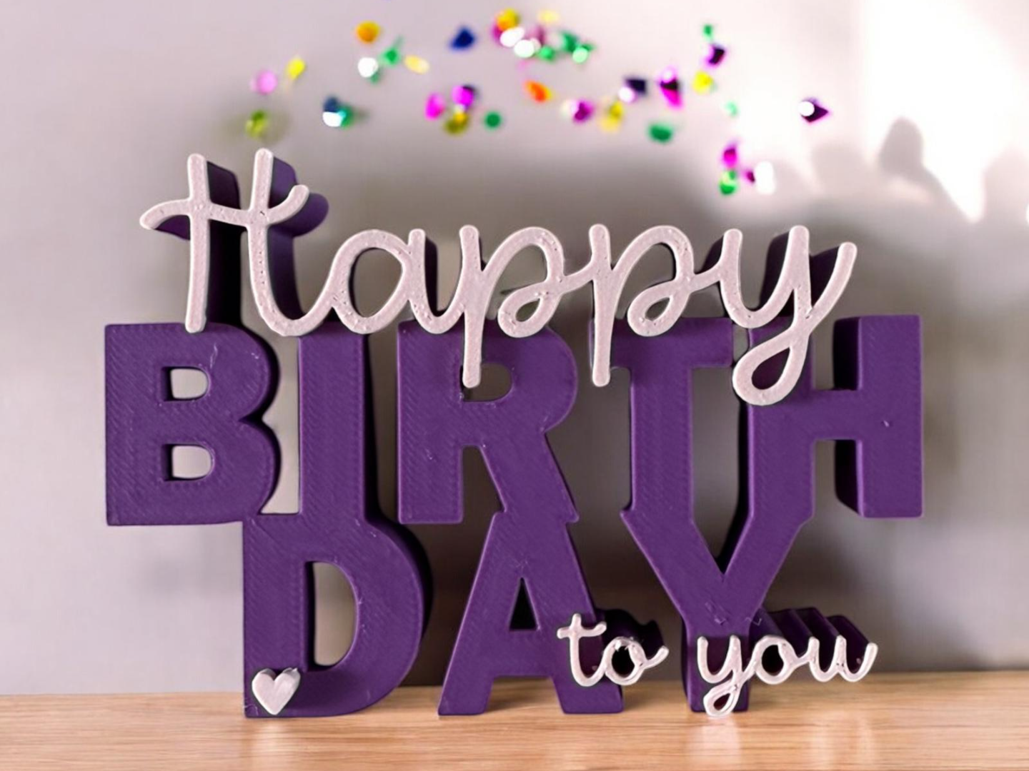 Happy Birthday to you // Schriftzug