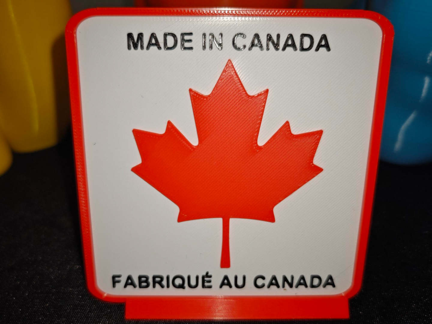 Made In Canada Table Top Sign