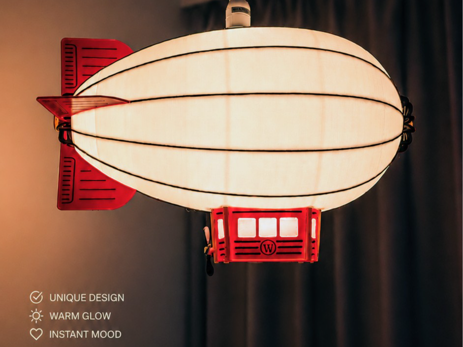 Zeppelin Lamp – Retro Airship Hanging Lamp