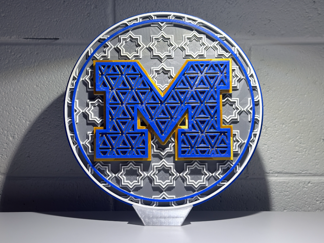 Michigan Wolverines Dimensional Mosaic
