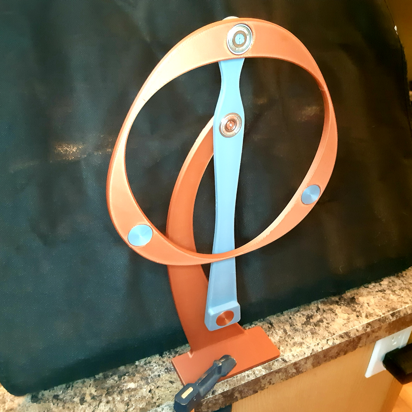 Ring & Bar Double Pendulum --> Easy Print Chaos