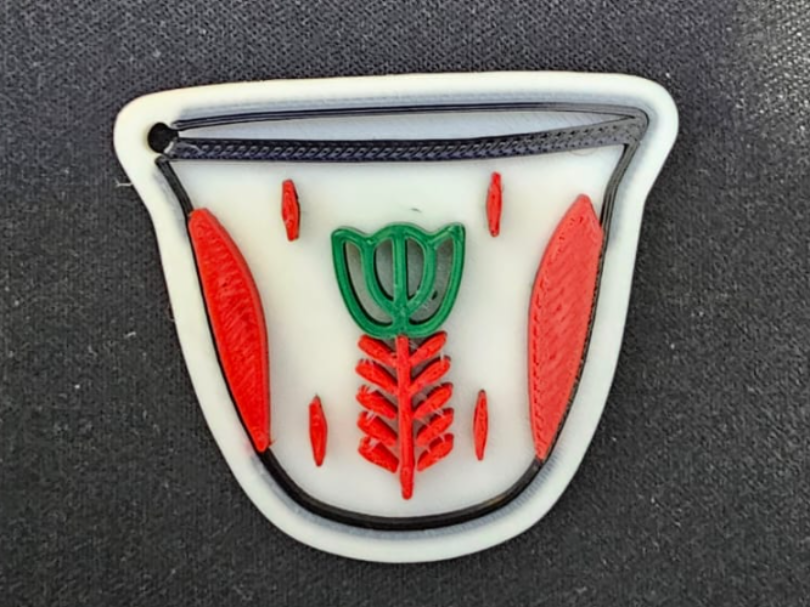 fenjen Lebanese coffee cup keychain