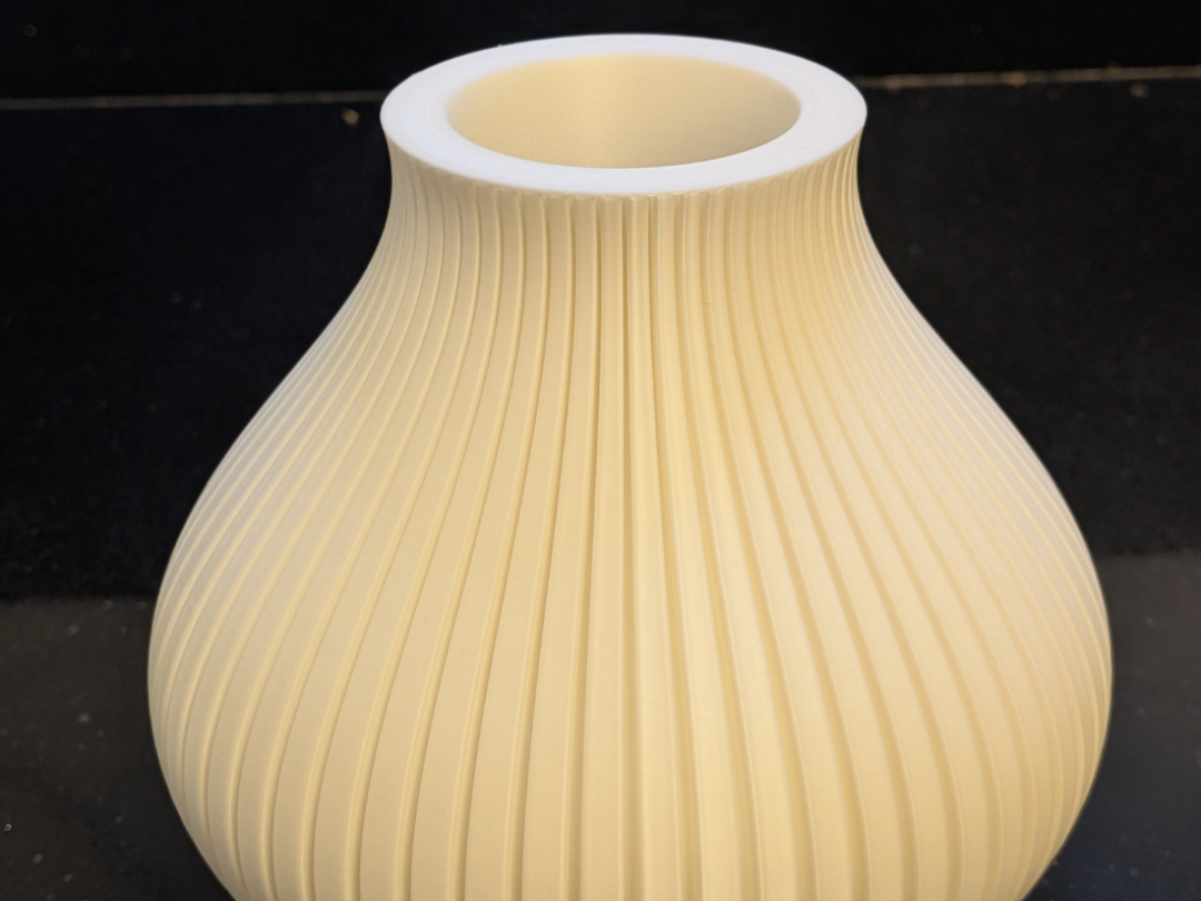 Decorative Vase with grooves