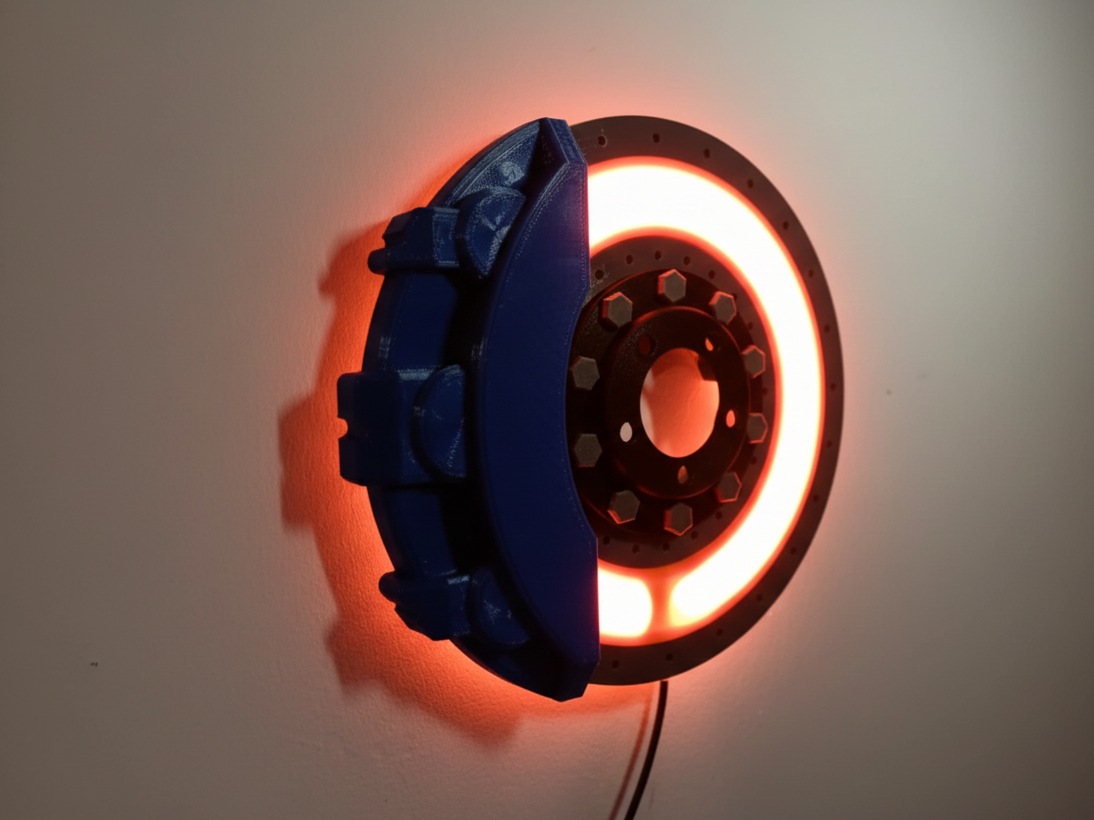 Glowing Brake Disc