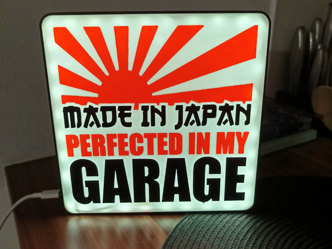 LED Garage Lightbox – Made in Japan