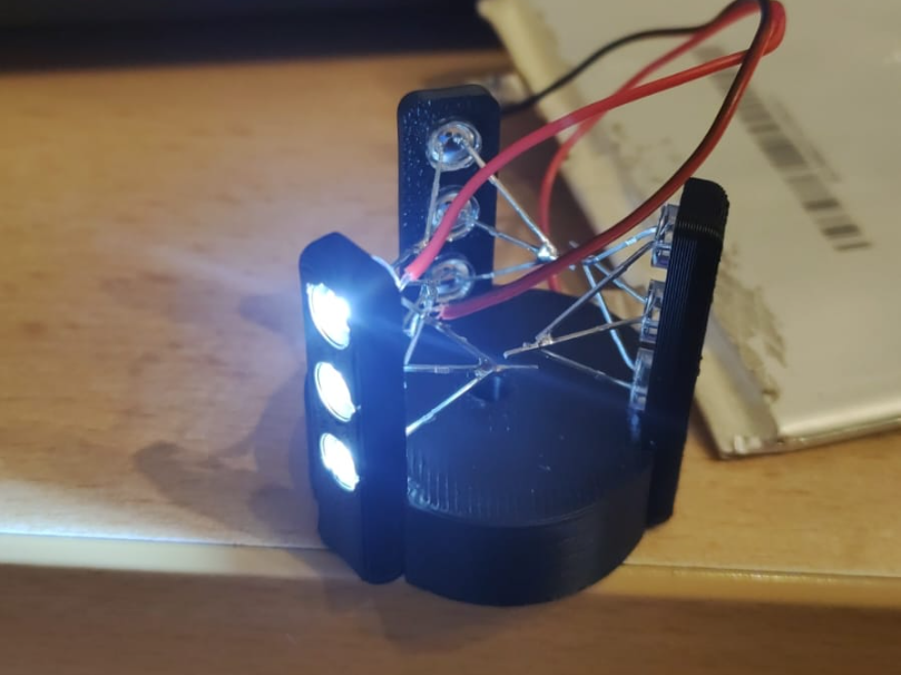 9 LED diodes holder