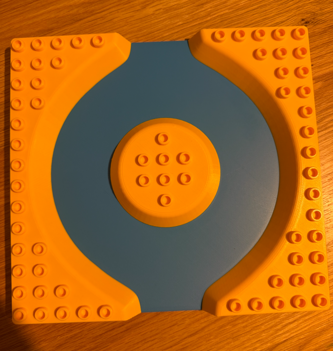 Duplo compatible baseplate Volcano Island