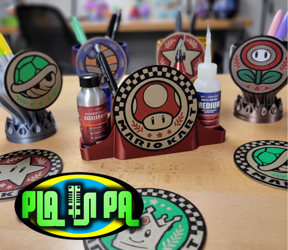 Mario Kart Coaster Desk Organizer