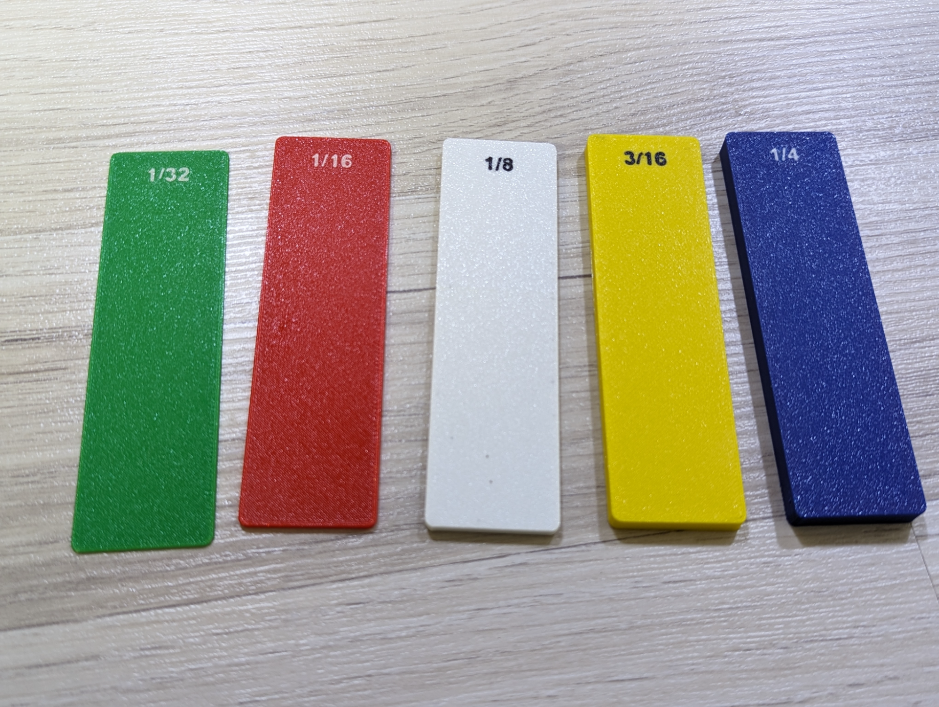 Flat Shims ¼, ³⁄₁₆, ⅛, ¹⁄₁₆, ¹⁄₃₂