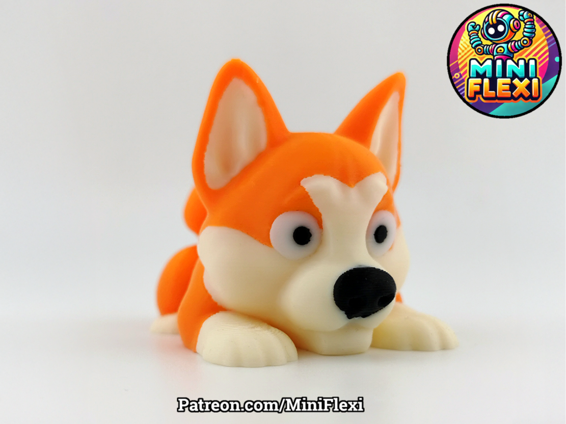 Mini Flexi Akita Inu - No Support Articulated