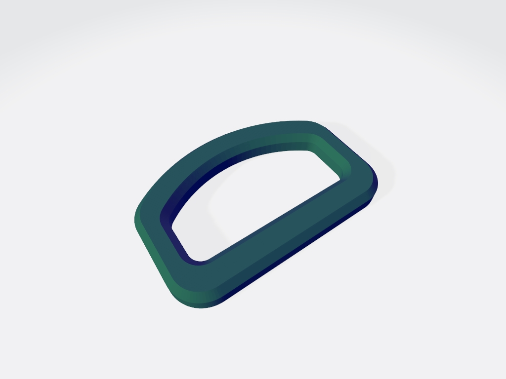 Simple D ring 25 mm inside