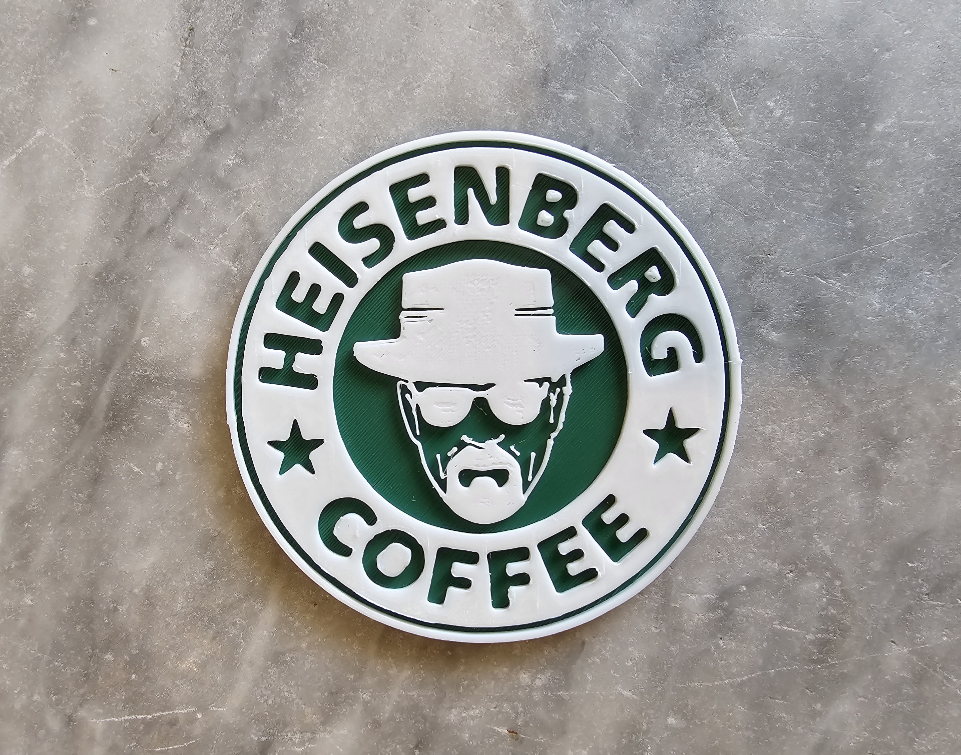 Heisenberg coffee coaster / badge