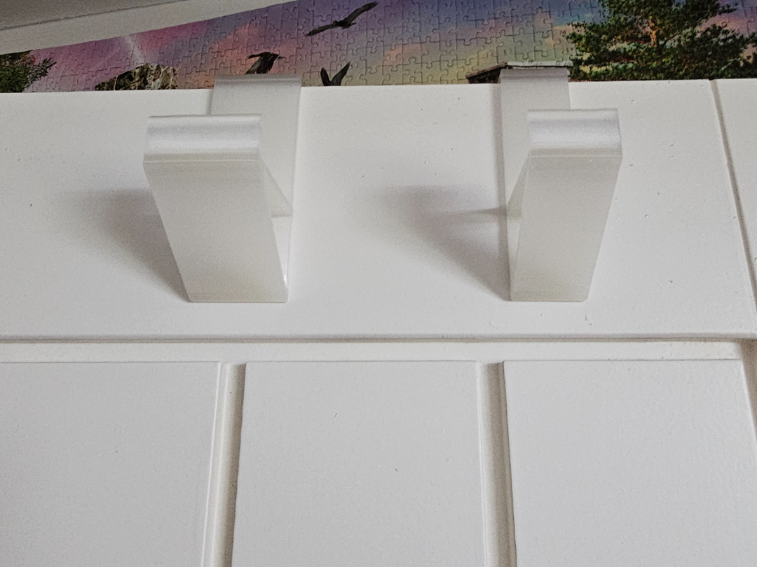 Semi-Transparent Over-Door Hooks