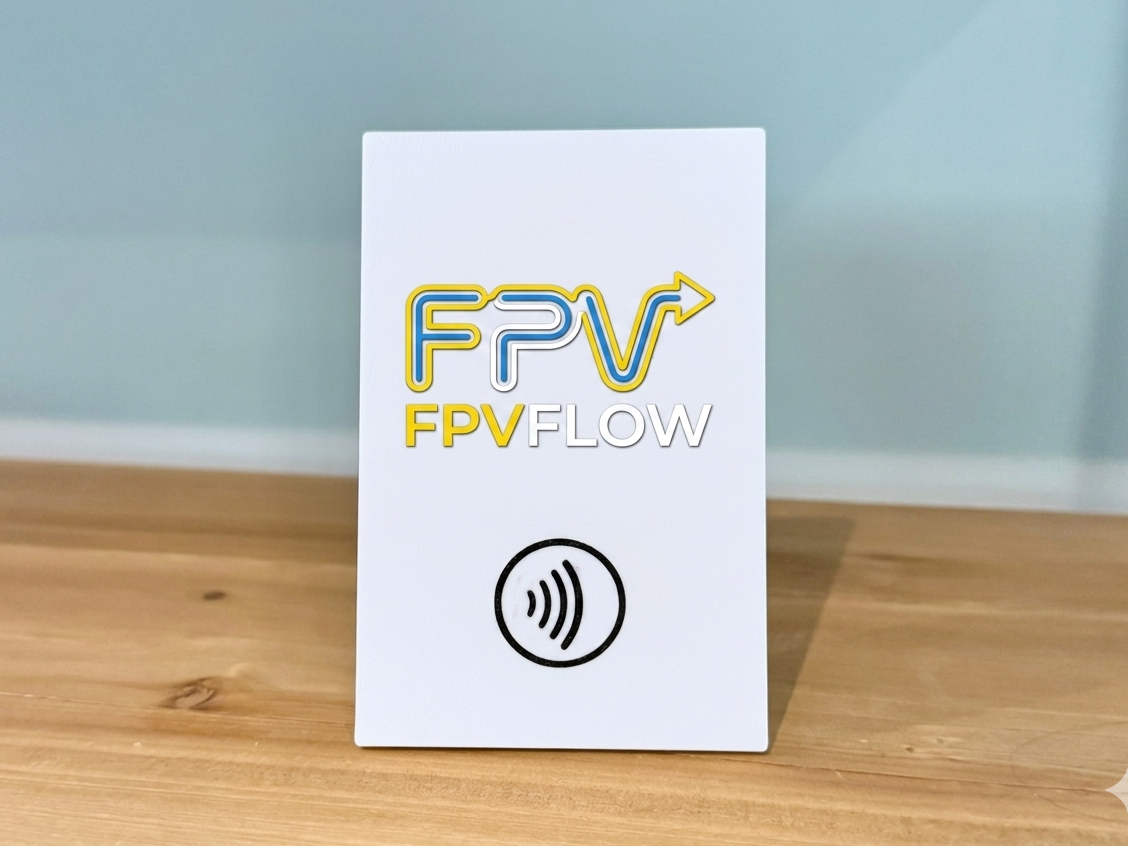 Custom Logo Review NFC Stand | Simple Desk Stand