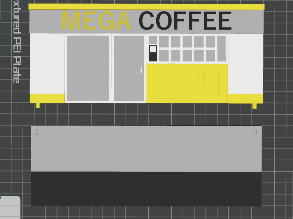 1:64 diorama (korea coffee shop) MEGA COFFEE