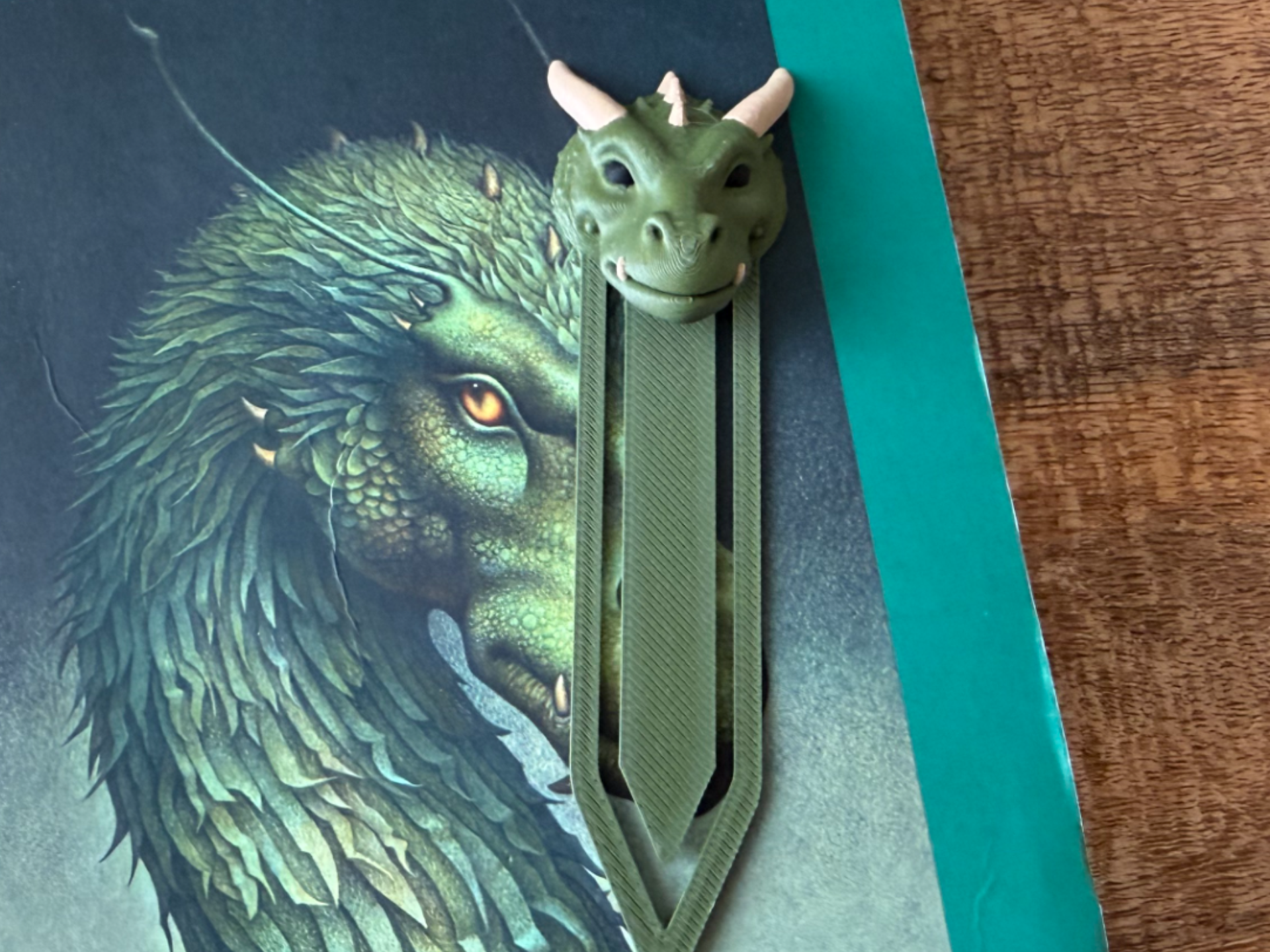 Green dragon bookmark