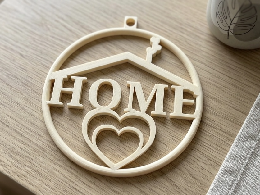 Home Sign – Elegant Minimalist Hanging Decor
