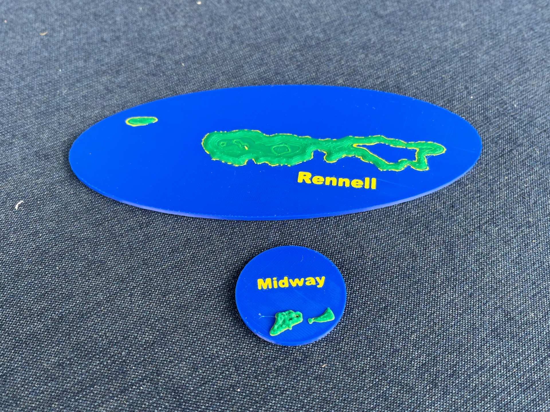 Midway Island and Rennell Island