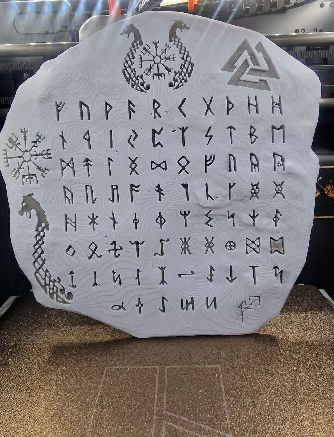 Stone Tablet Steinplatte Stein für Runen Viking