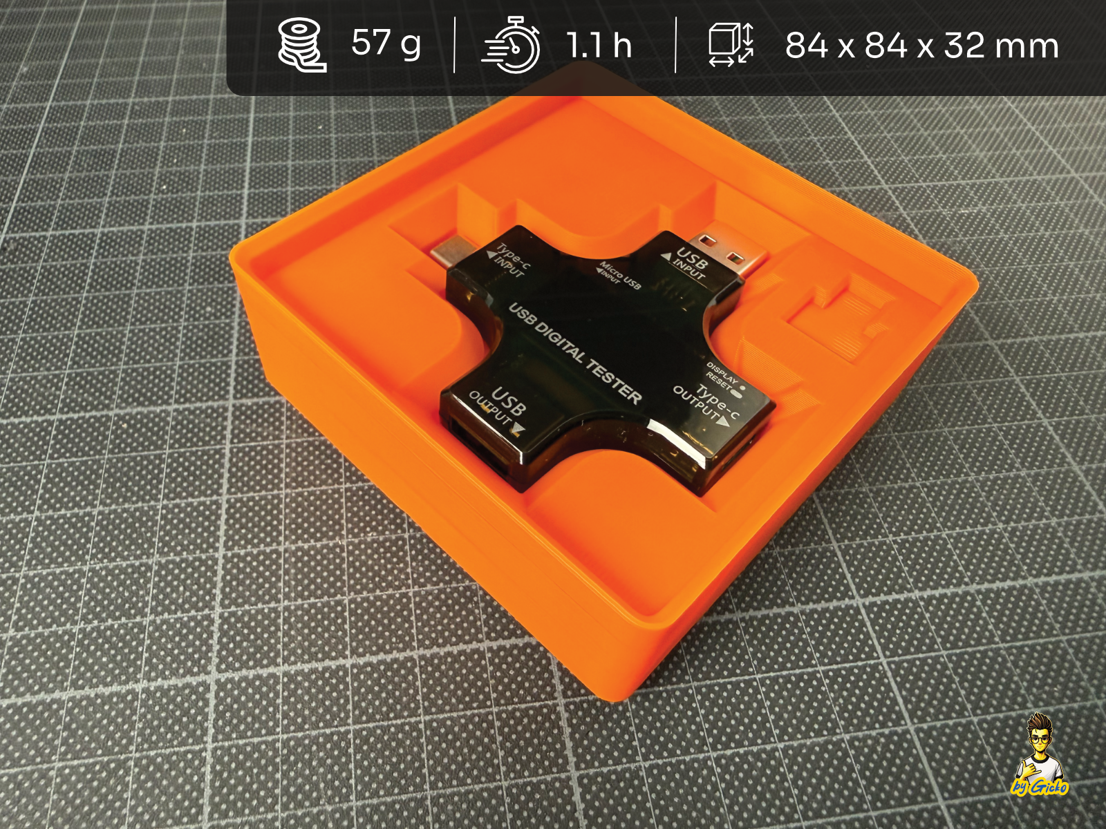 Gridfinity USB Digital Tester