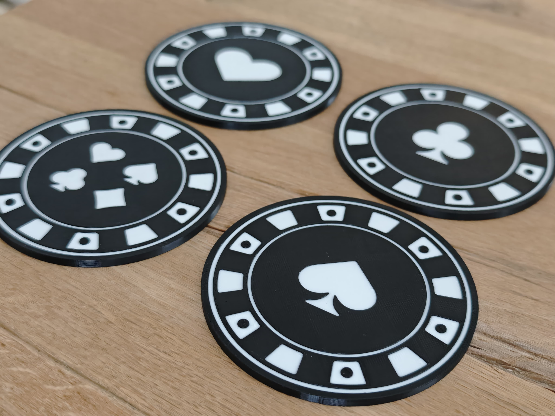 POKER CHIP Tassenuntersetzer passend zum Pokern