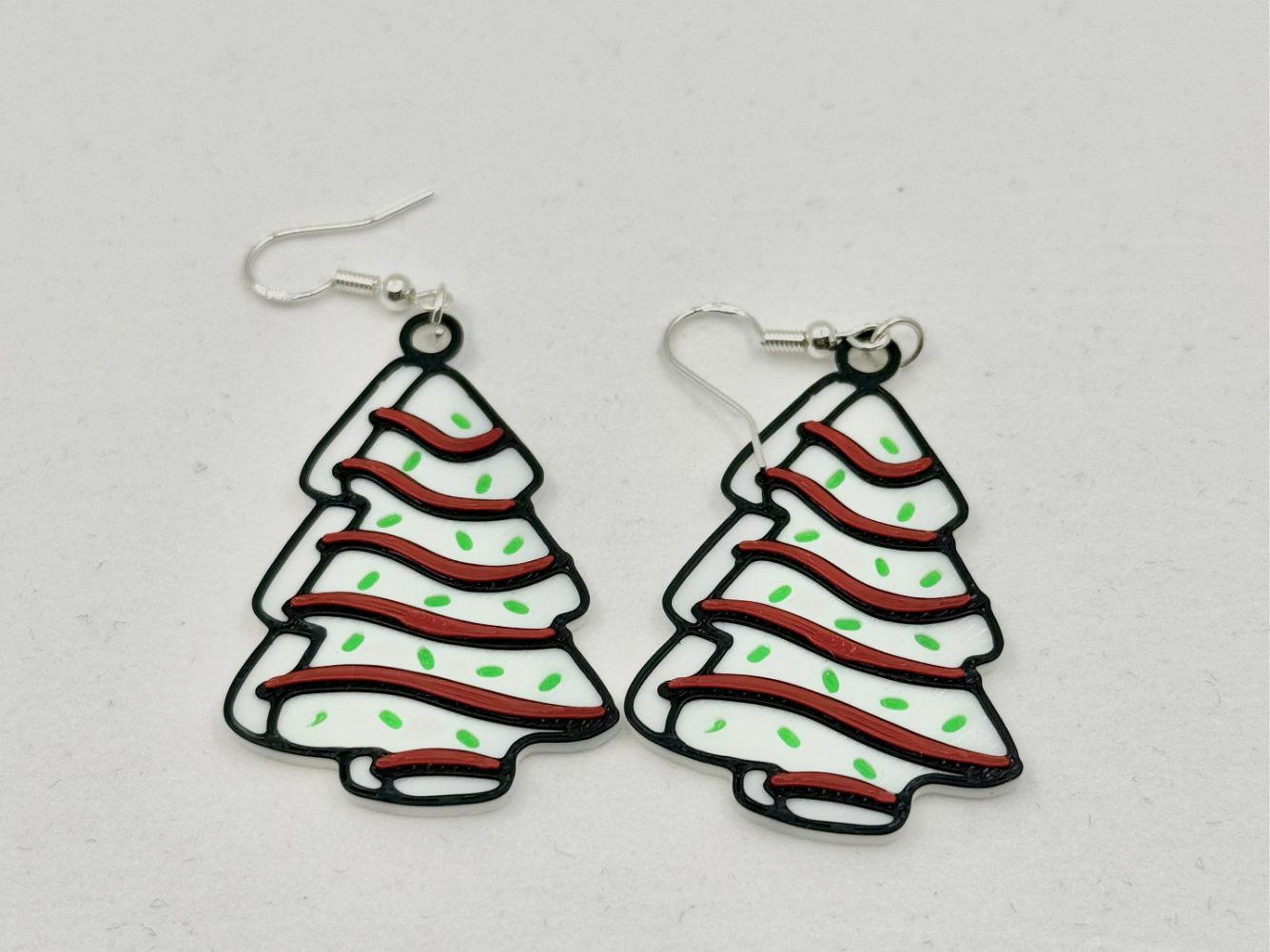 Christmas Tree Cake Earring
