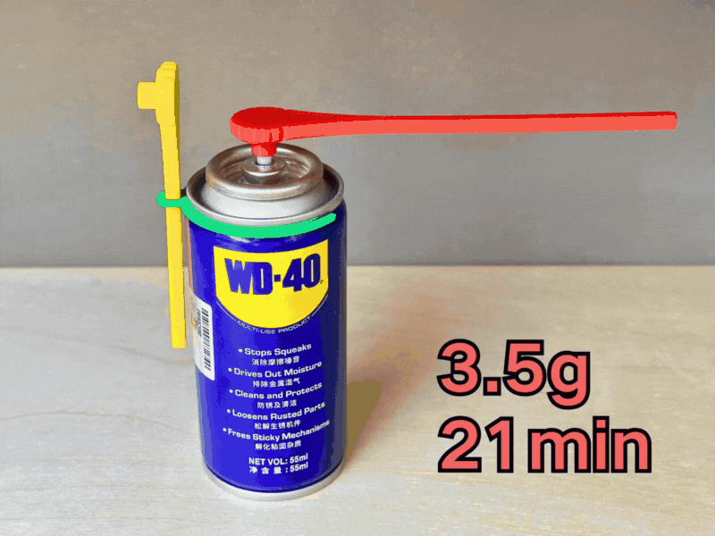 WD-40 Lubricants - Rotating Nozzle + Tube Holder
