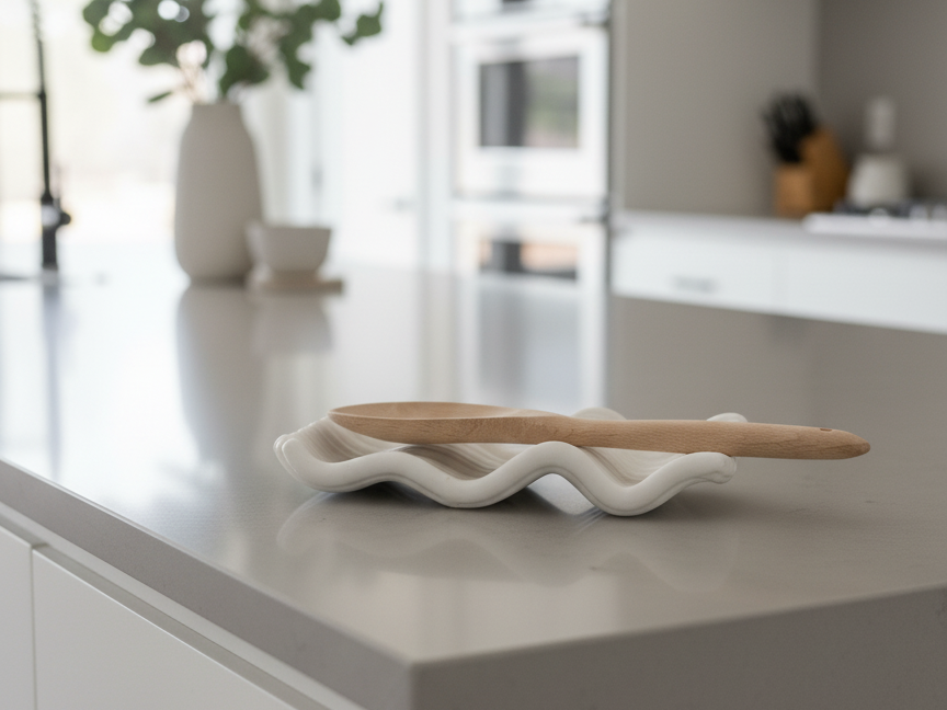 Modern Wave Spoon Rest - MAXI Edition (Stabilized)