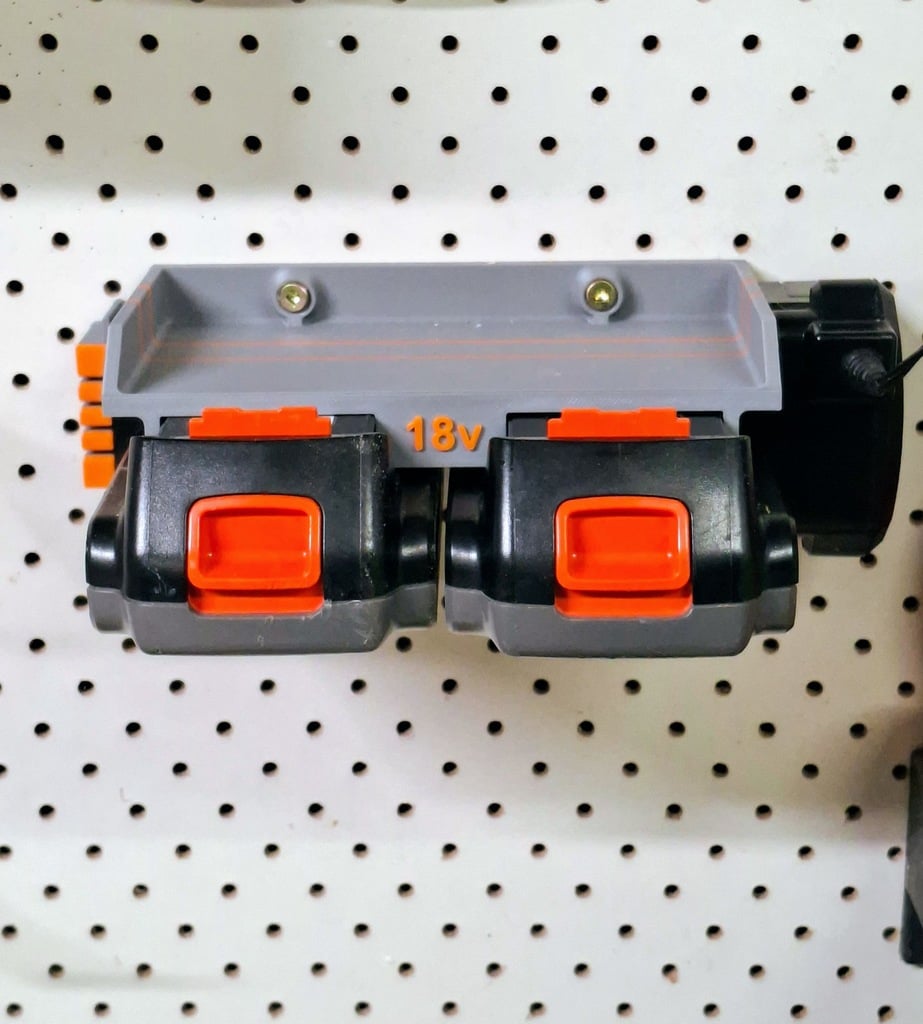 Battery storage shelf - Black+Decker 18v batteries
