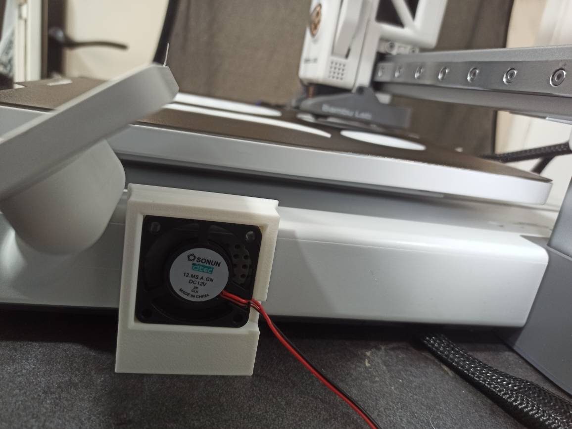 Snap-Fit 40mm Fan Mount for Bambulab A1