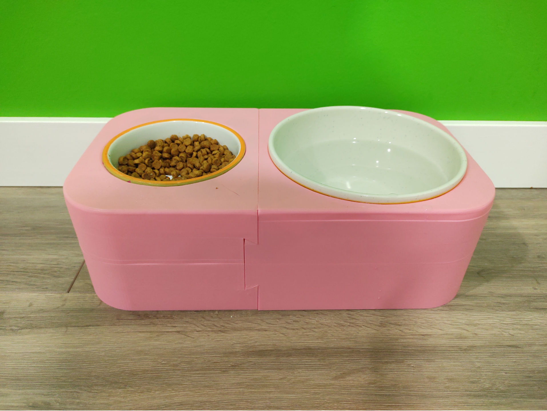 Cat Food and Water Feeder Base