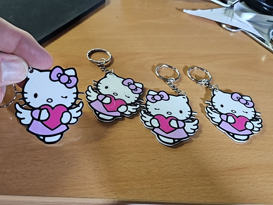 llavero hello kitty dos caras