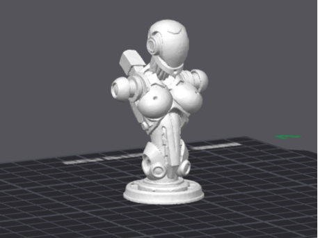 busty robot bust