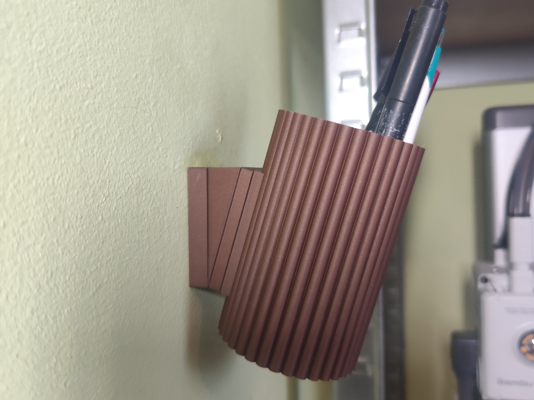 Angled pencile holder
