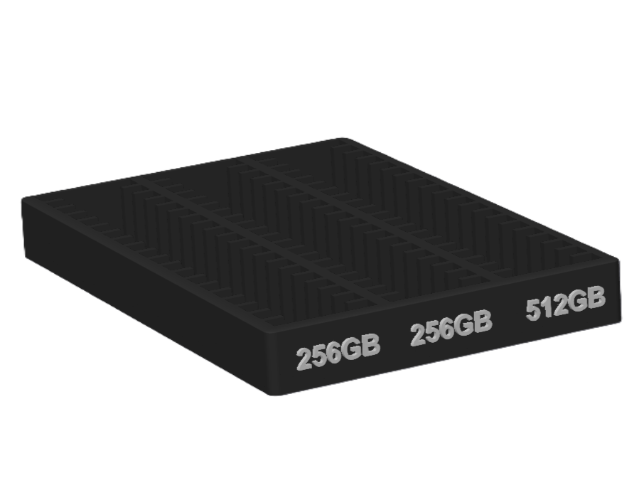 Low-Profile M.2 SSD Holder with Customizable Text