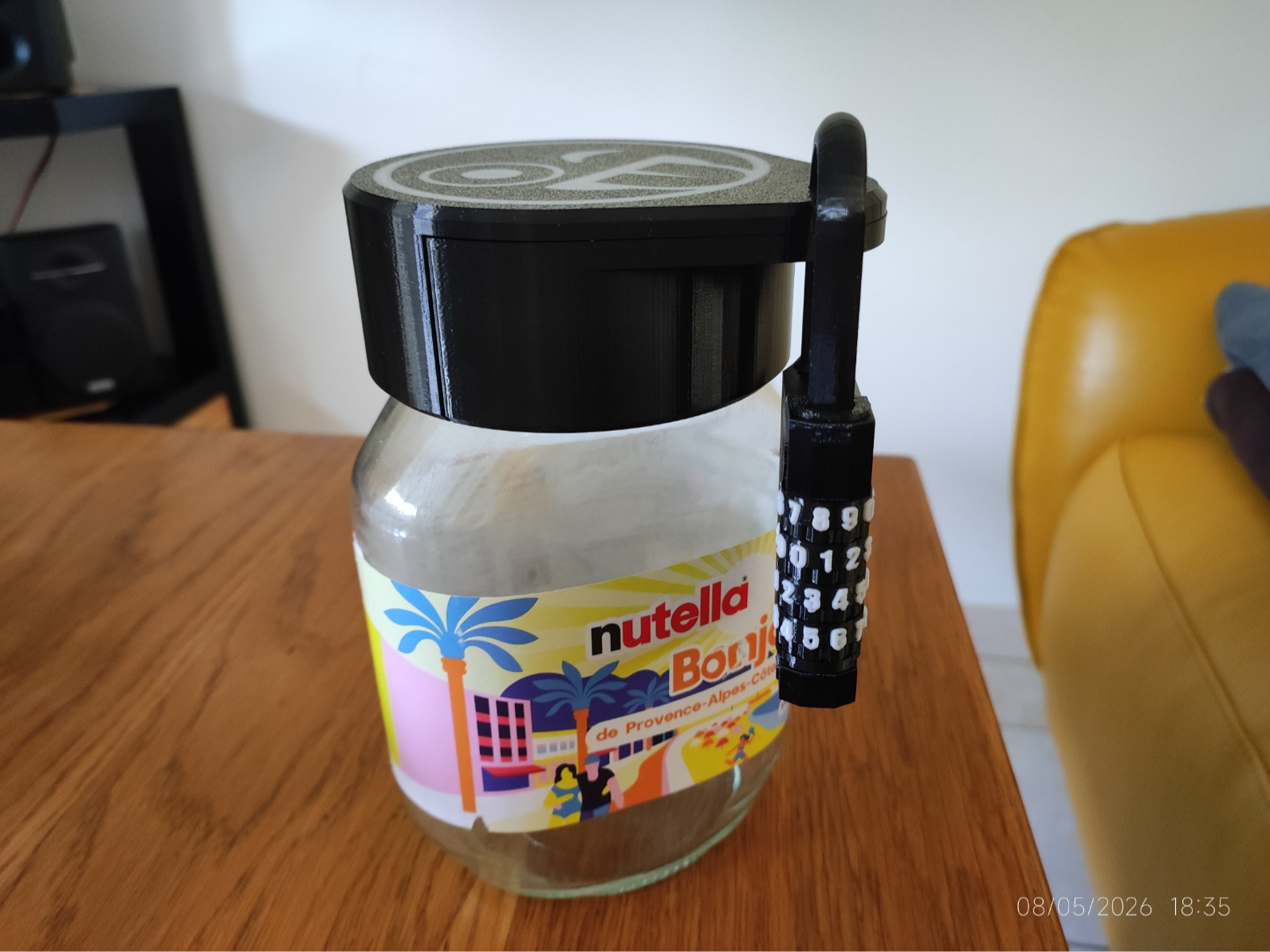 Antivol bocal Nutella