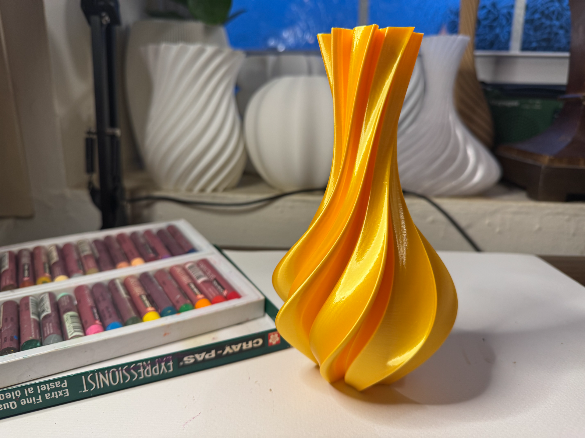 "Spiral Wave Dream" Contemporary Spiral Vase