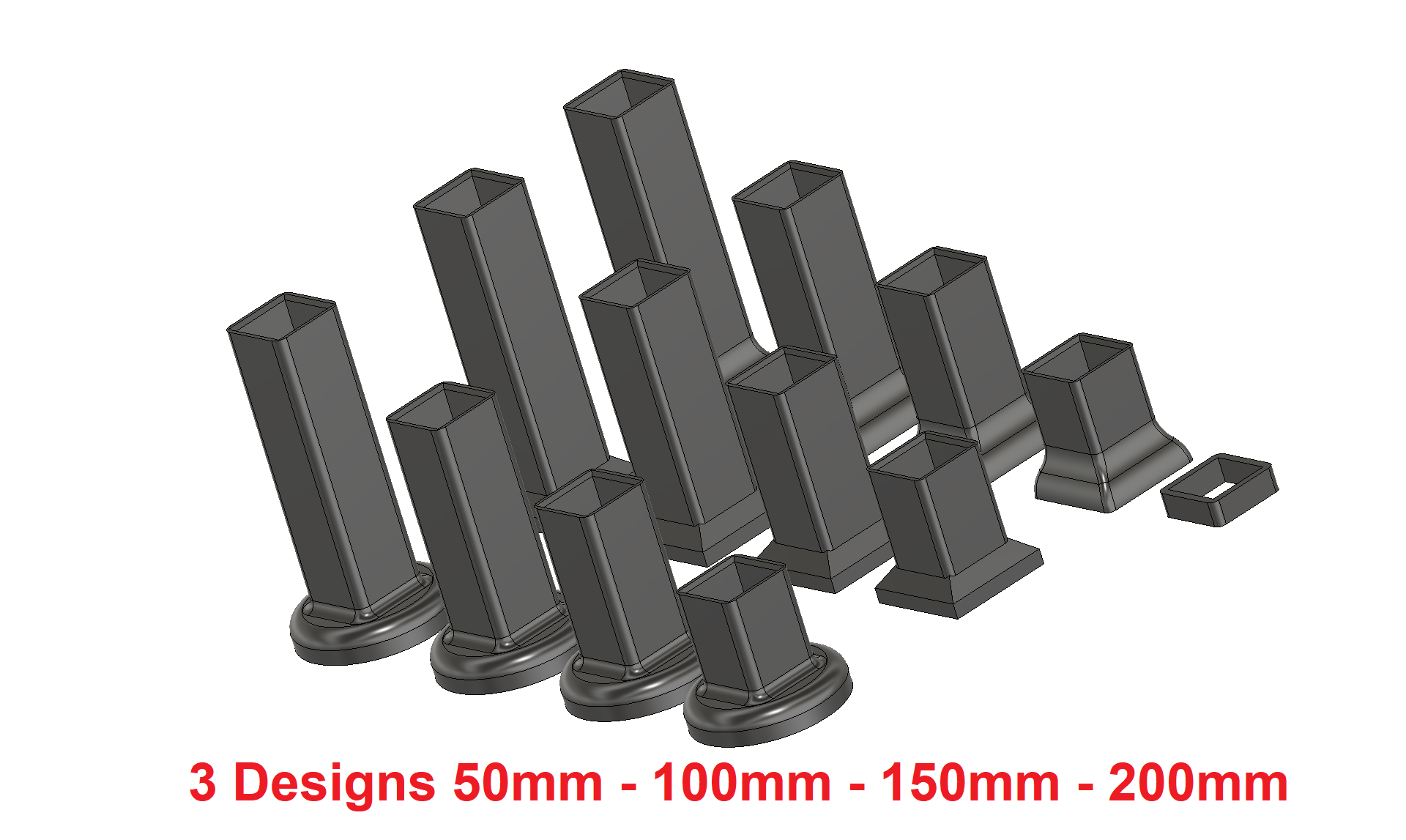 Table leg extension Ikea Lack (50MM-200MM HIGH)