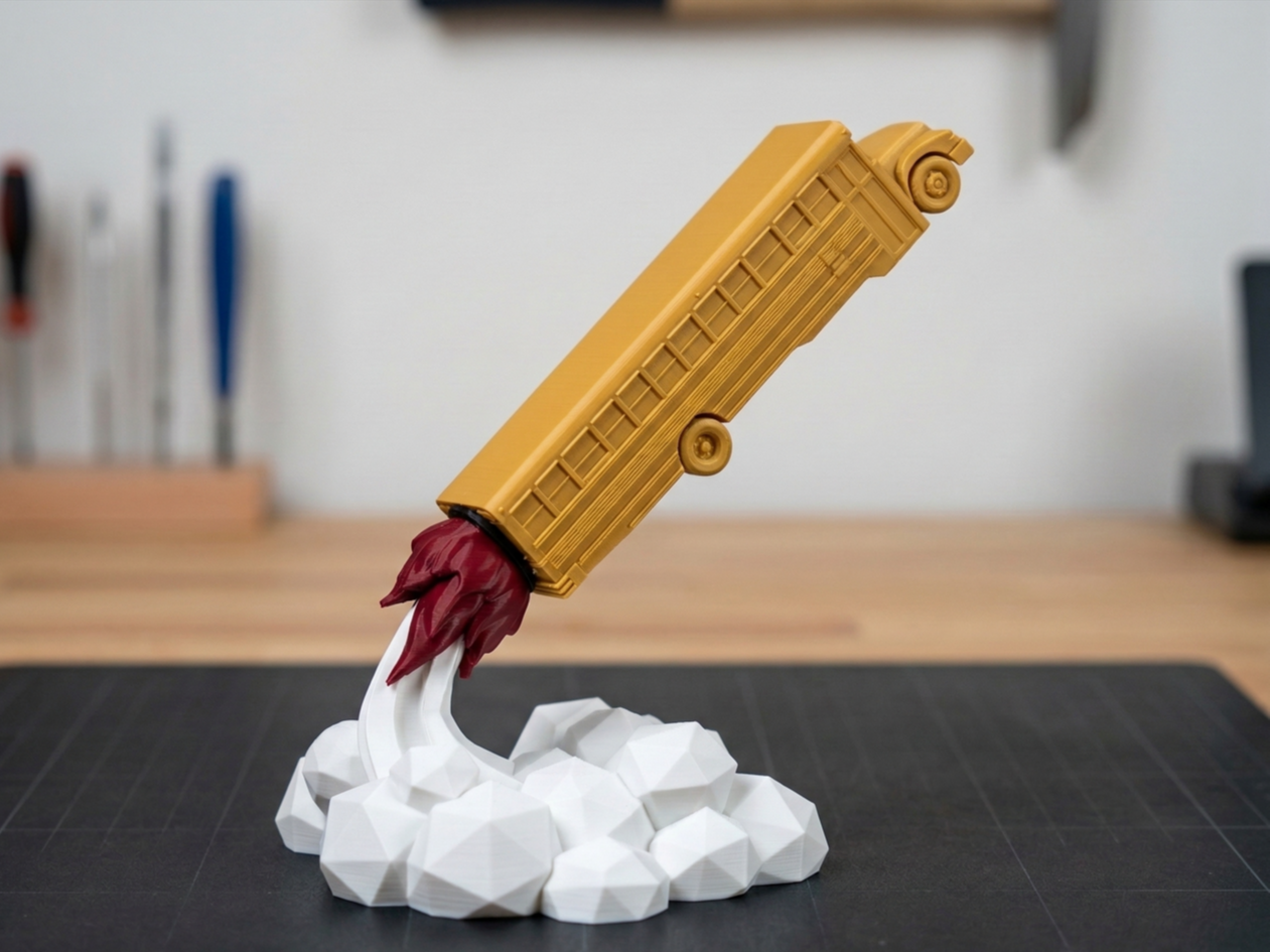 Rocket School Bus - Bus Driver Appreciation Gift