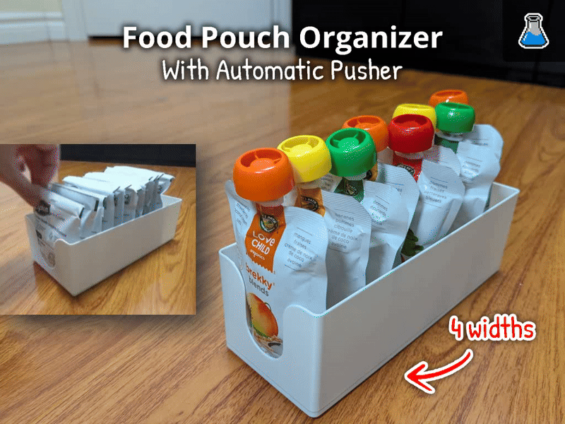 Food Pouch Organizier - Automatic Pusher