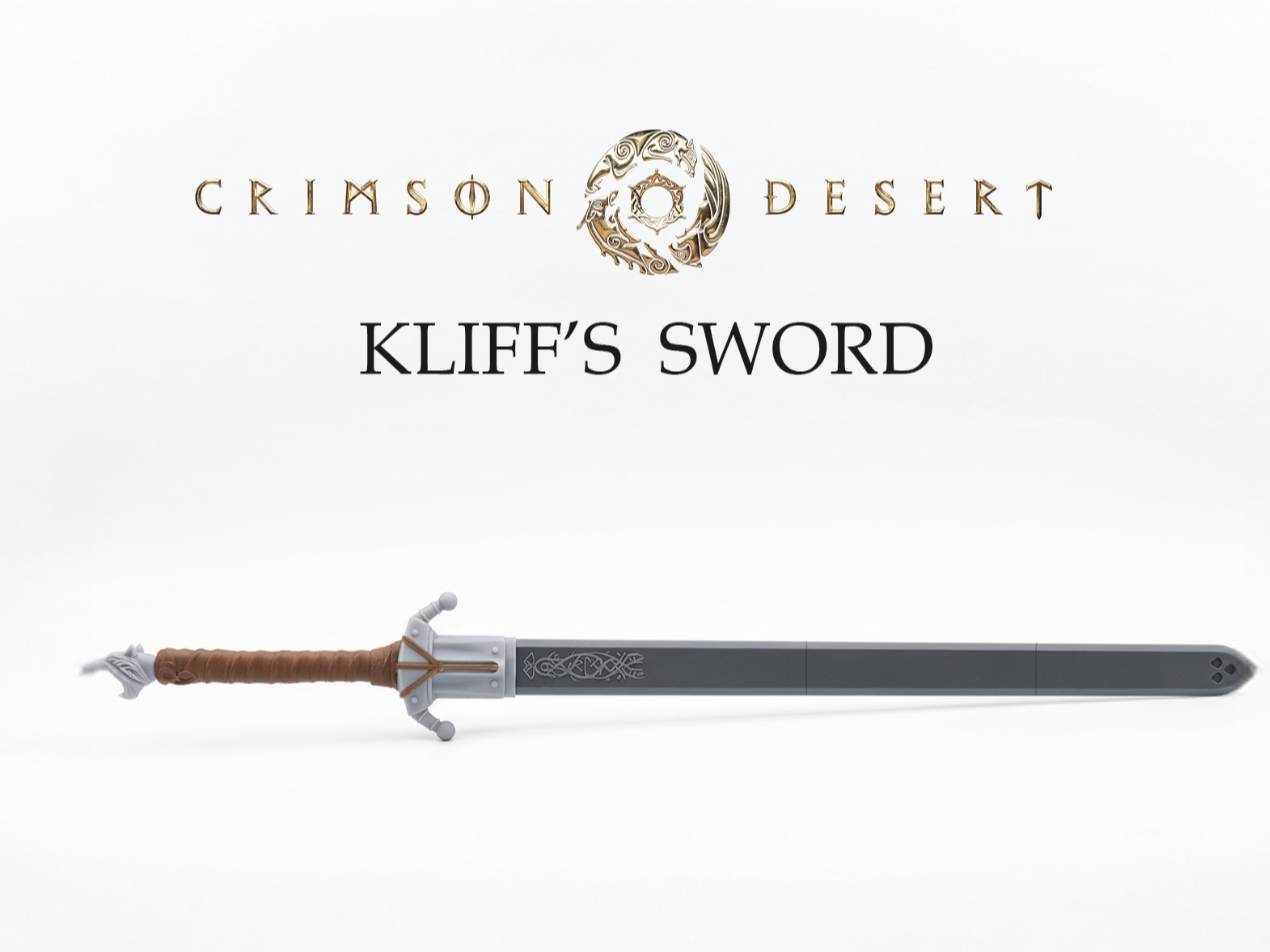 Crimson Desert - Kliff's Sword - Multi-Part Print